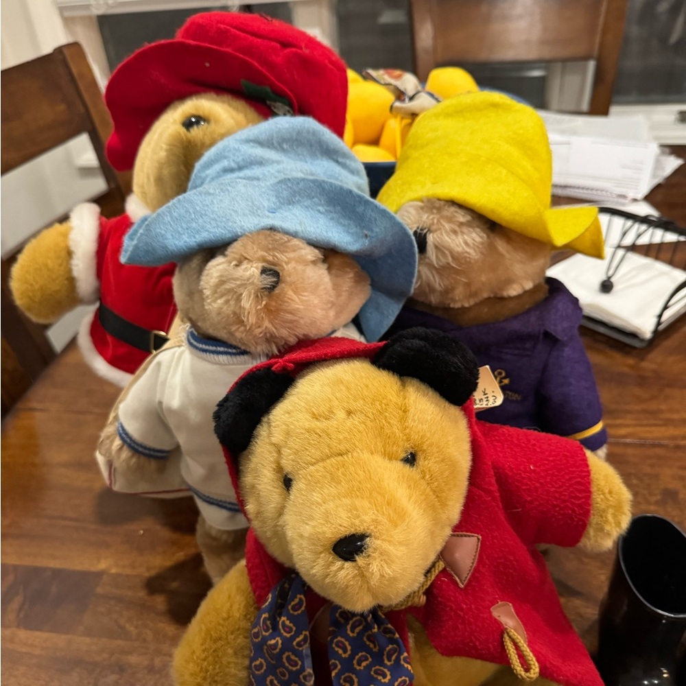 Paddington Bear Vintage Plush Darkest Peru To London England